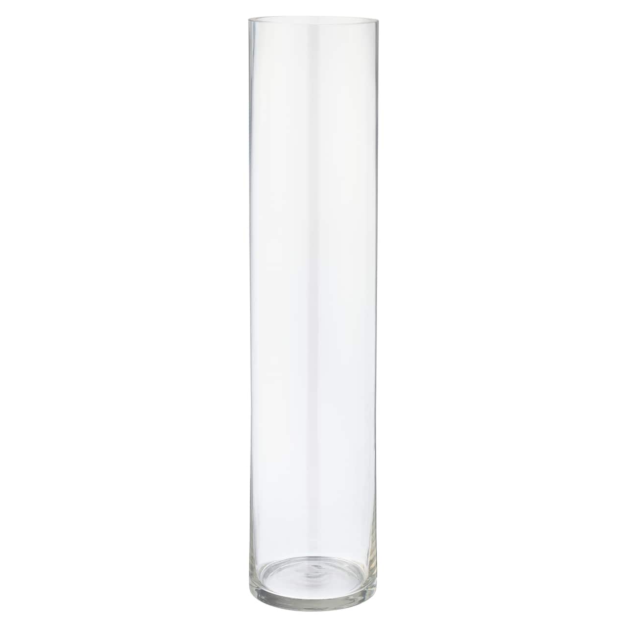 Vase cylindrique en verre transparent de 45,7 cm d’Ashland